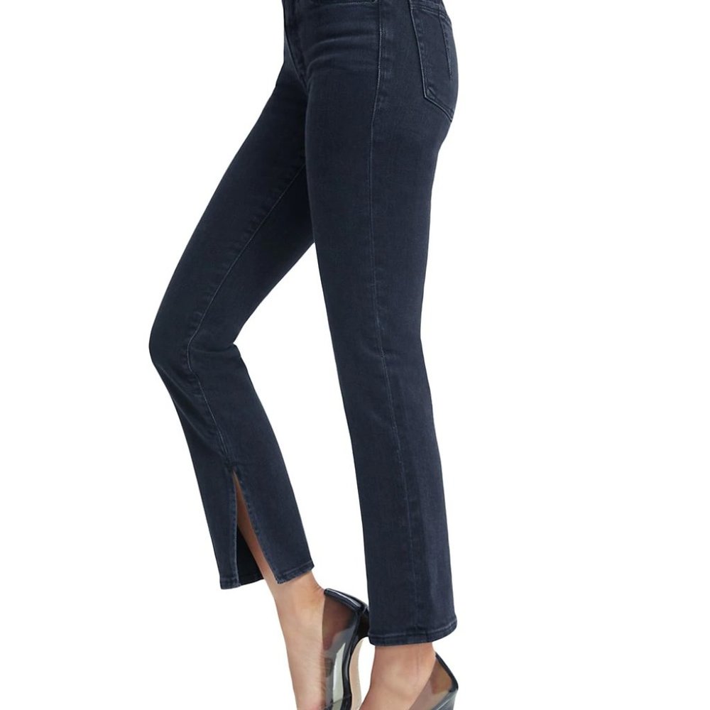 good american Good Legs Cropped Flared Jeans NWT